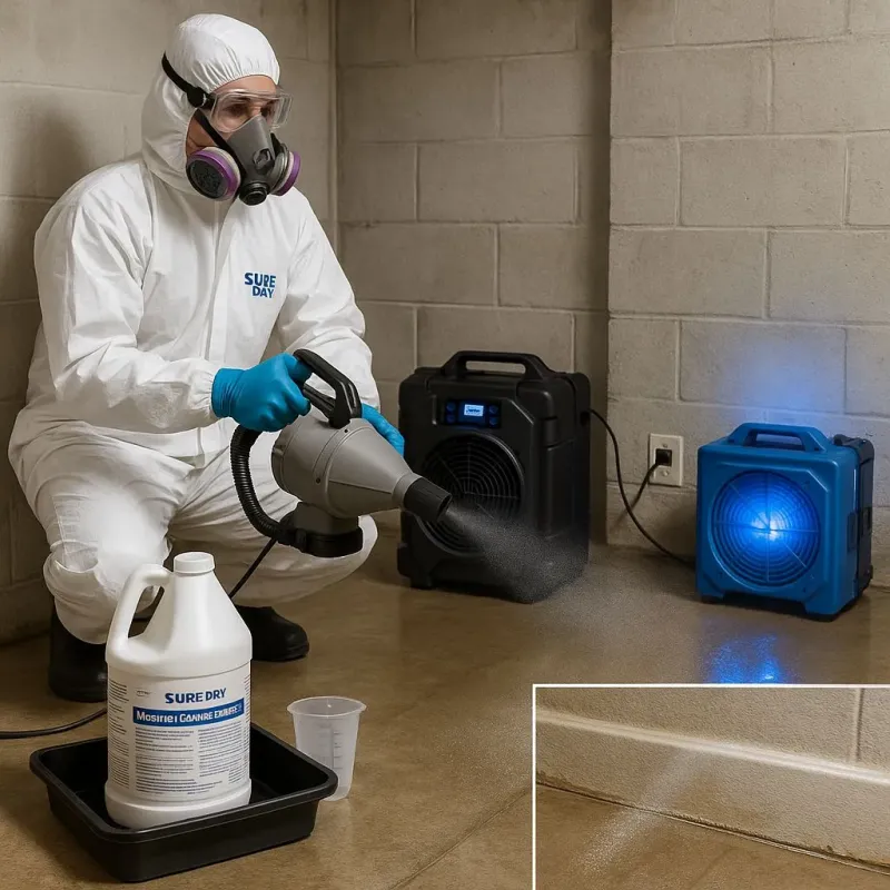 Sanitization and Odor Removal process in South Lancaster, MA