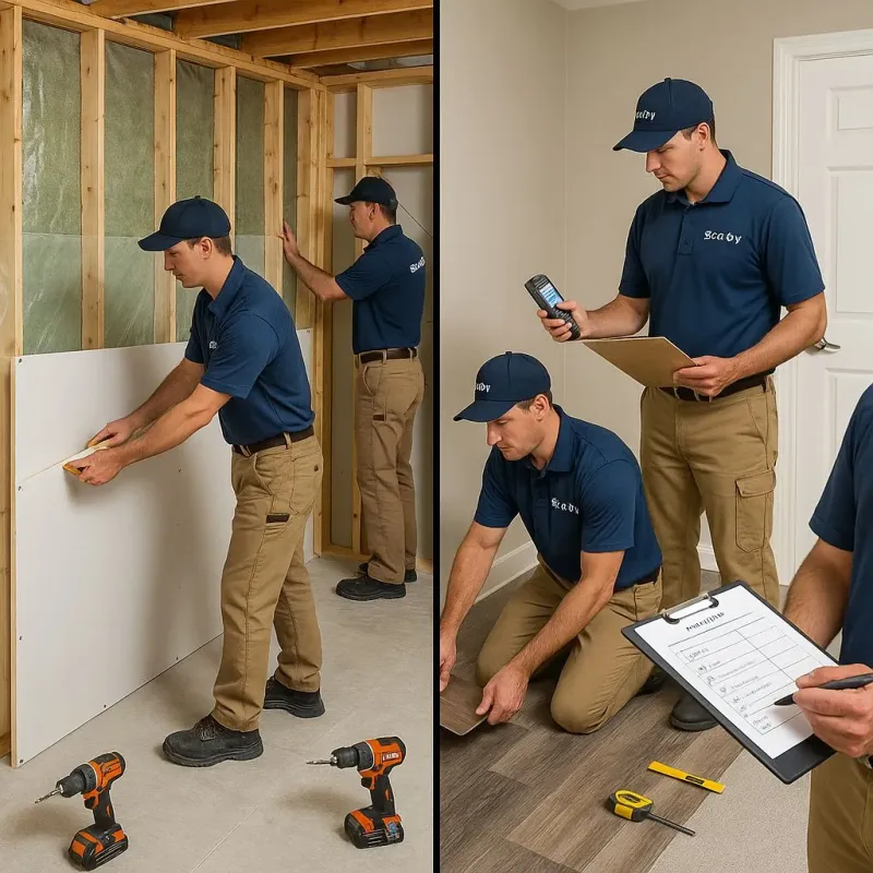 Repairs and Reconstruction process in South Lancaster, MA